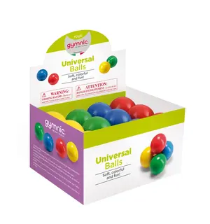 Freeball, 12,5 cm. (24) Lett gummiball - Sett med 24