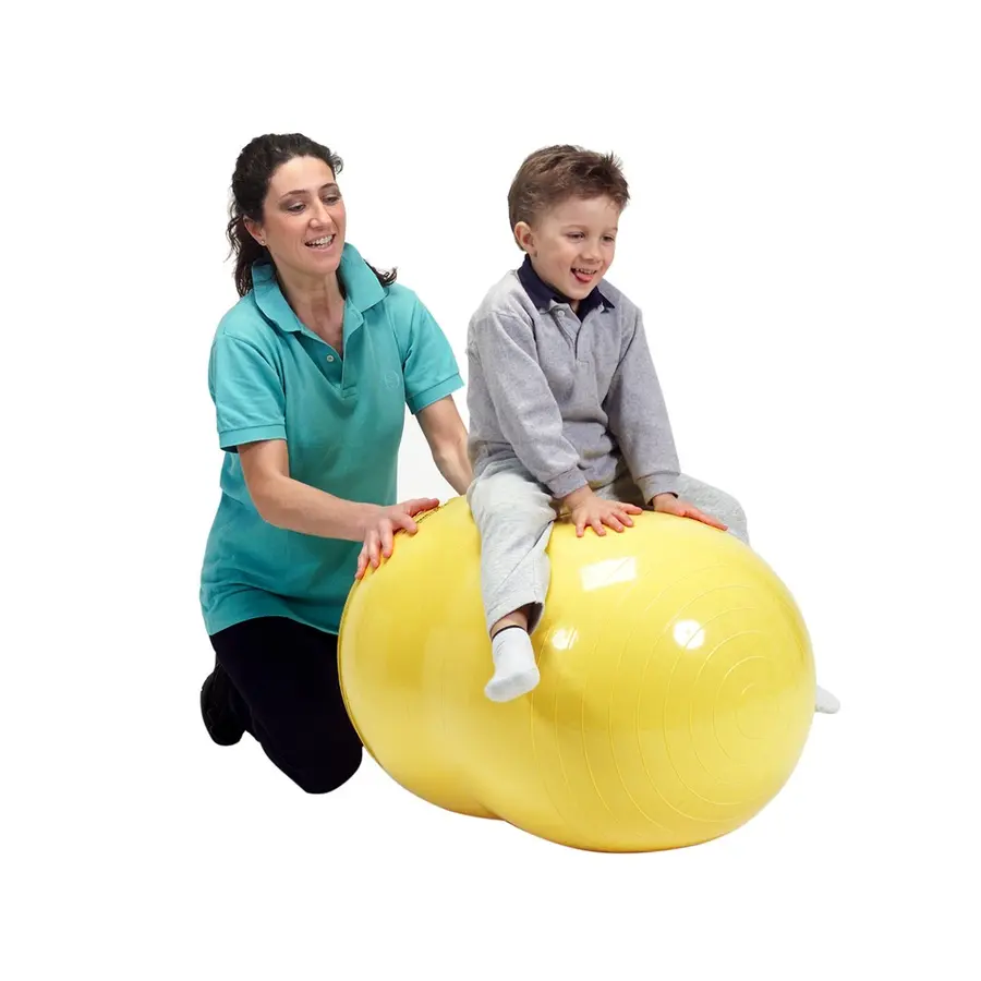 Gymnic® Fysiorulla/Peanutpallo 55 cm x 90 cm (keltainen) 