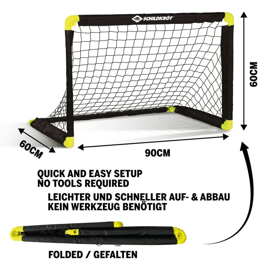 Schildkröt | Jalkapallomaalit | 2 kpl 90x60 cm | Taitettavat maalit 