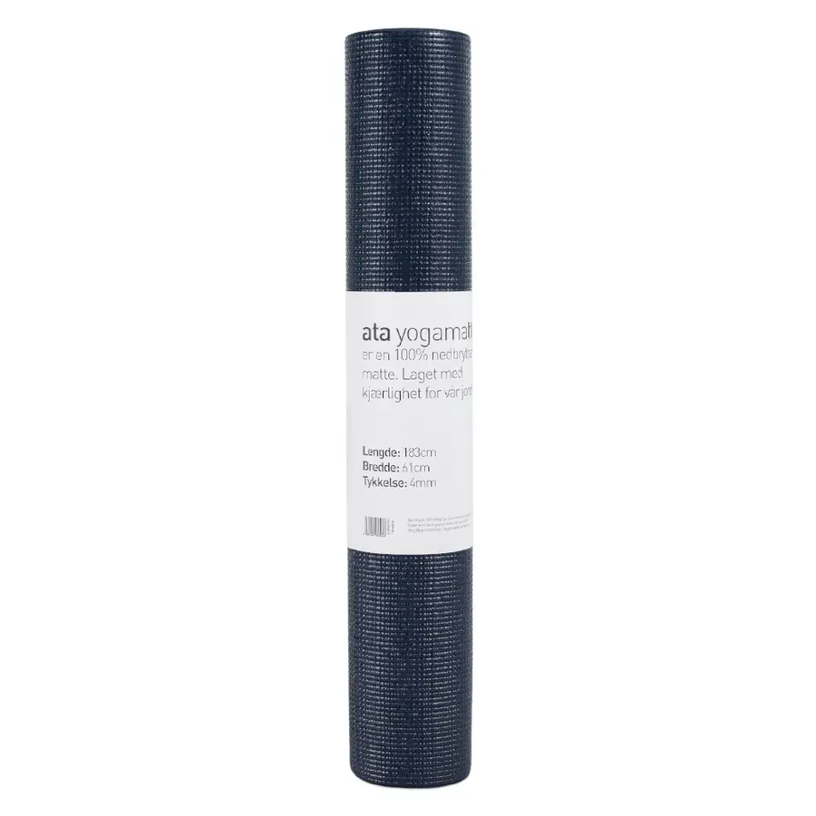 Ata | ECO Joogamatto 183x61x0,4 cm | Tummansininen 