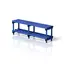 Single benches with bottom shelf 150 x 35 x 49 cm 