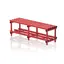 Single benches 150 cm Red 45 cm 