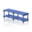 Single benches with bottom shelf 150 x 45 x 49 cm 