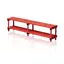 Single benches 200 cm Red 35 