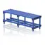 Single benches with bottom shelf 200 x 45 x 49 cm 