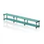 Single benches 300cm Aqua 35 