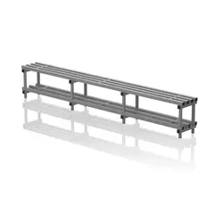 Single benches 300cm Grey 35