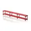 Single benches 300cm REd 35 