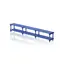 Single benches with bottom shelf 300 x 35 x 49 cm 