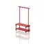 Benches with hanger Red 100 cm 