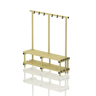 Henkaripenkki märkätiloihin 100 cm Kelta inen 150 cm
