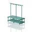 Benches with hanger Green 150 cm 