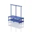 Benches with hanger double 150 x 71 x 170 cm 