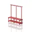 Benches with hanger Red 200 cm 