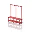 Benches with hanger Red 200 cm 