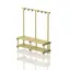 Benches with hanger Yellow 200 cm 