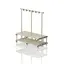 Benches with hanger Beige 200 cm 
