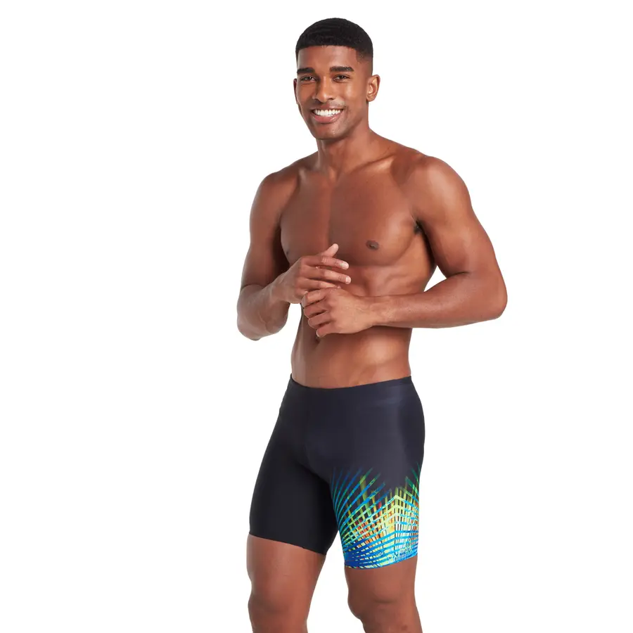 Zoggs | Neon Vibe Uimahousut Musta | Mid Jammer | 32 