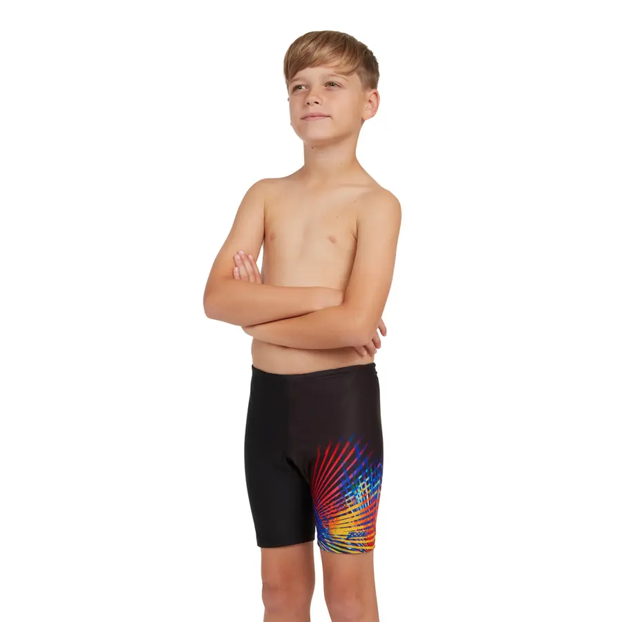 Zoggs | Neon Vibe Uimahousut Musta | Mid Jammer | 128 cm 
