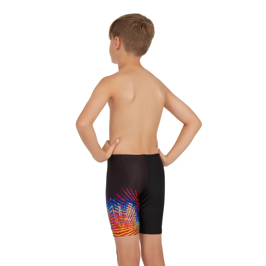 Zoggs | Neon Vibe Uimahousut Musta | Mid Jammer | 128 cm 