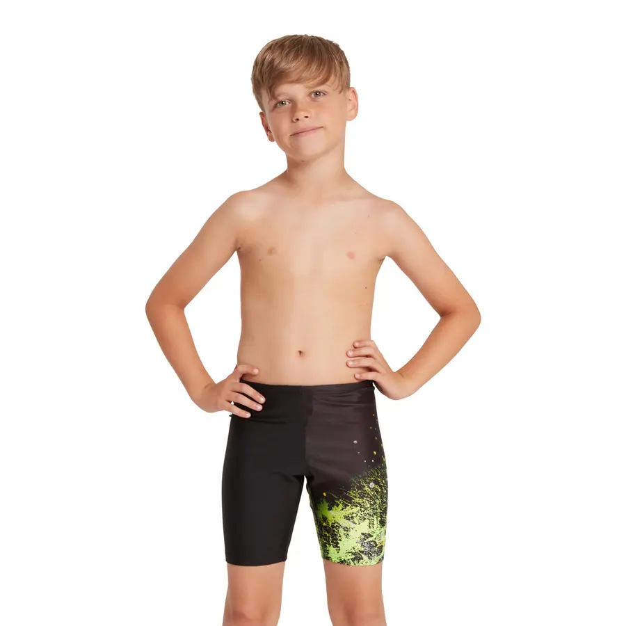 Zoggs | Wired Lime Uimahousut Musta/Lime | Mid jammer | 116 cm 