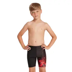 Zoggs | Wired Red Uimahousut Musta/Punainen | Mid jammer | 116 cm
