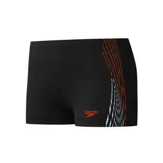 Speedo | Plastisol Aquashort Uimahousut Musta/Oranssi | EnduraFlex