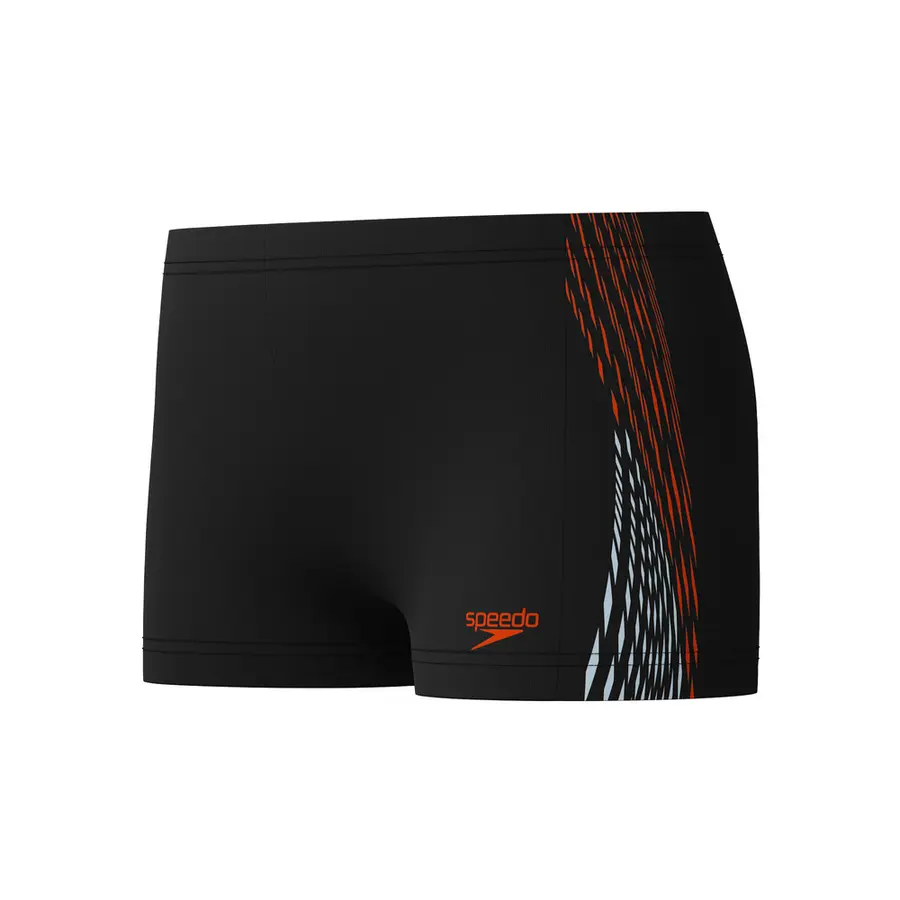 Speedo | Plastisol Aquashort Uimahousut Musta/Oranssi | EnduraFlex | Koko 140 