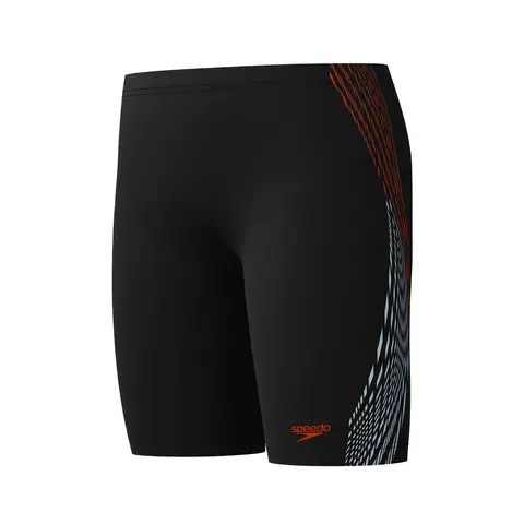 Speedo | Plastisol Jammer Uimahousut Musta/Oranssi | EnduraFlex