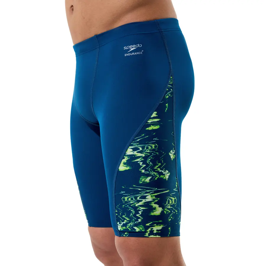 Speedo | Spliced Jammer Uimahousut 32 Teal/Keltainen | Endurance+ 