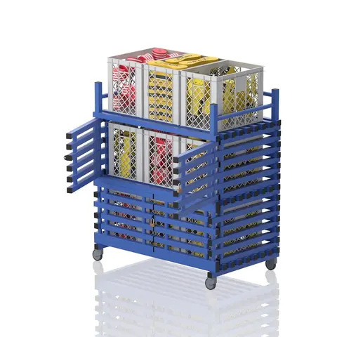 Säilytyskaappi märkätiloihin | Sininen 136 x 76 x 154 cm