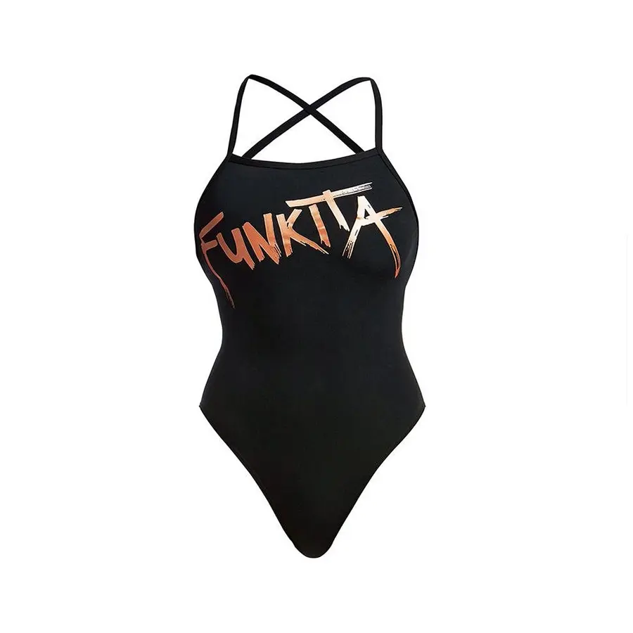 Bronzed Badedrakt EU34 Funkita - Strapped In 