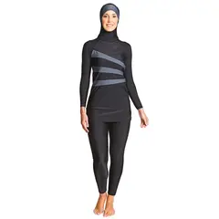 Meelup Modesty Suit Burkini Badedrakt 44 Zoggs | Svart | Elastomax