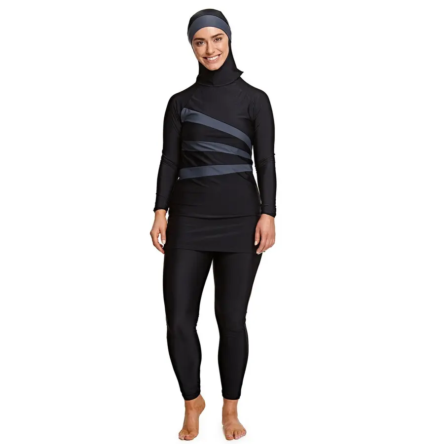 Zoggs | Meelup Burkini Musta | Elastomax | Koko 46 