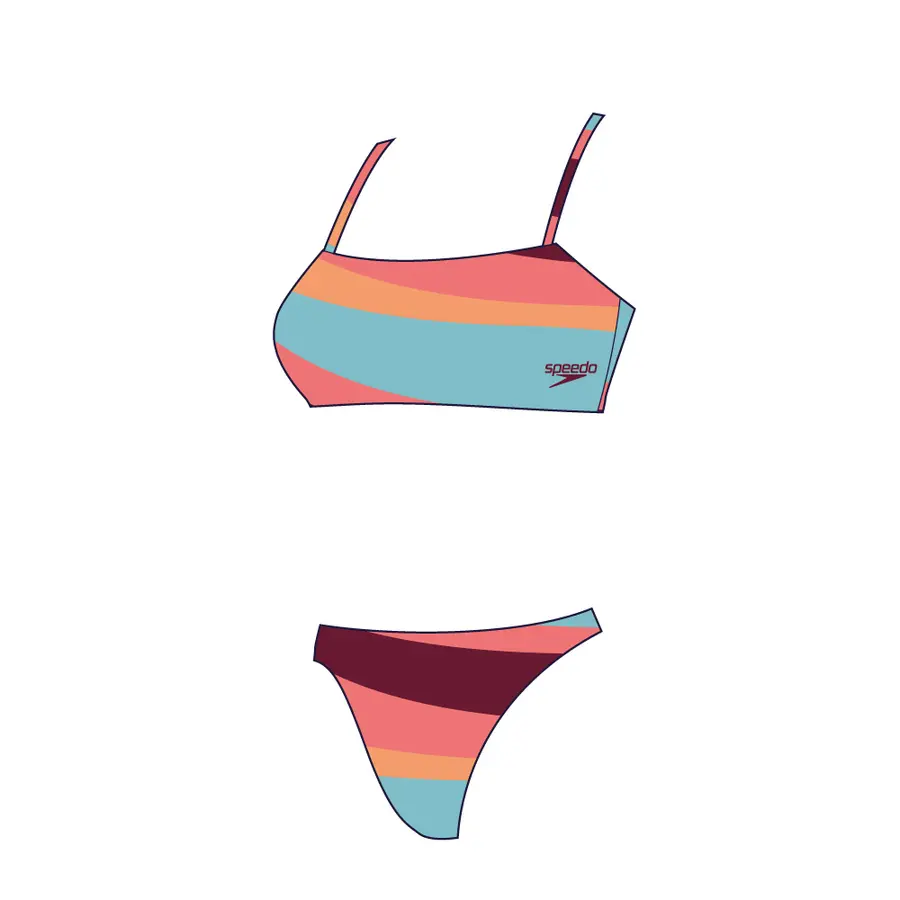 Speedo | Printed Thinstrap Bikinit Monivärinen | ECO EnduraBrite | Koko 32 