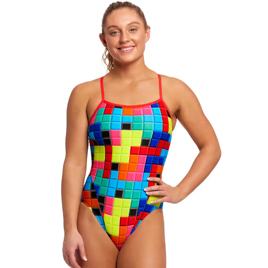 Funkita | Blocked Uimapuku Monivärinen | Single strap back | 34 