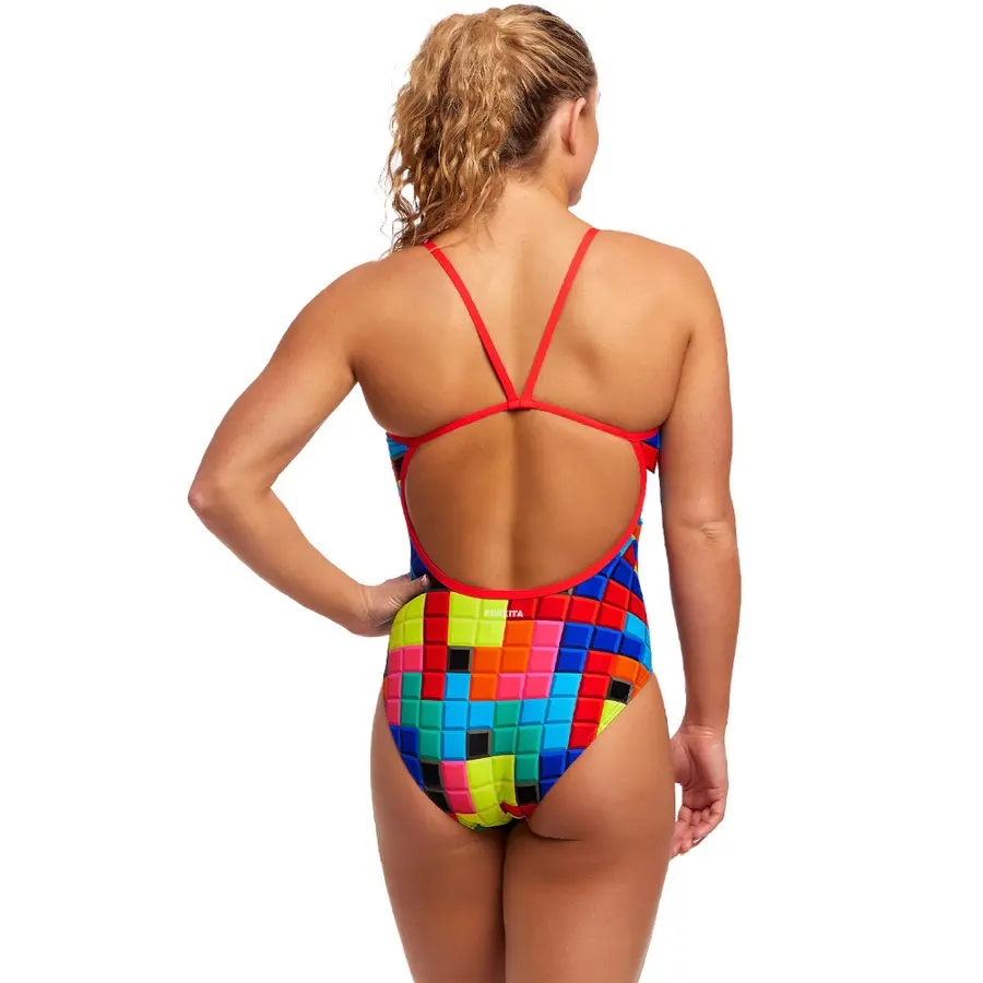 Funkita | Blocked Uimapuku Monivärinen | Single strap back | 34 