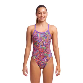 Funkita | Trihard Uimapuku Single Strap | Pinkki