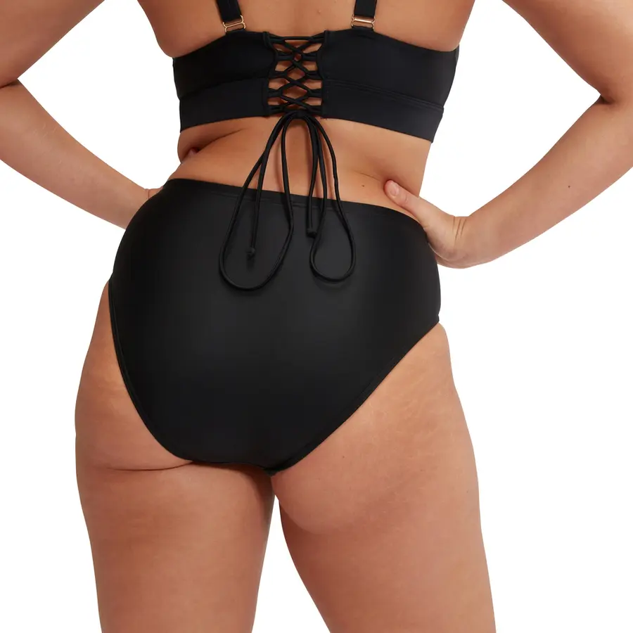 Speedo | High Waist Shaping Bikinialaosa Musta | ECO BodyFit Rec | Koko 36 