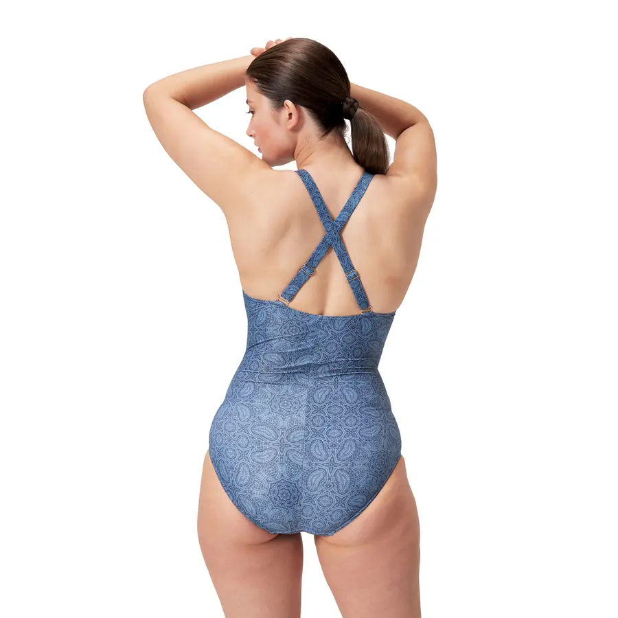 Speedo | V Neck Shaping Uimapuku Sininen | BodyFit Rec | Koko 42 