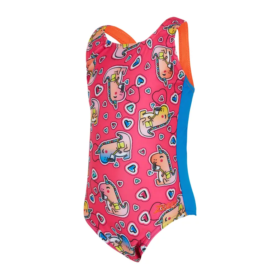 Zoggs | Little Dino Uimapuku Pinkki | Actionback | 80 cm 