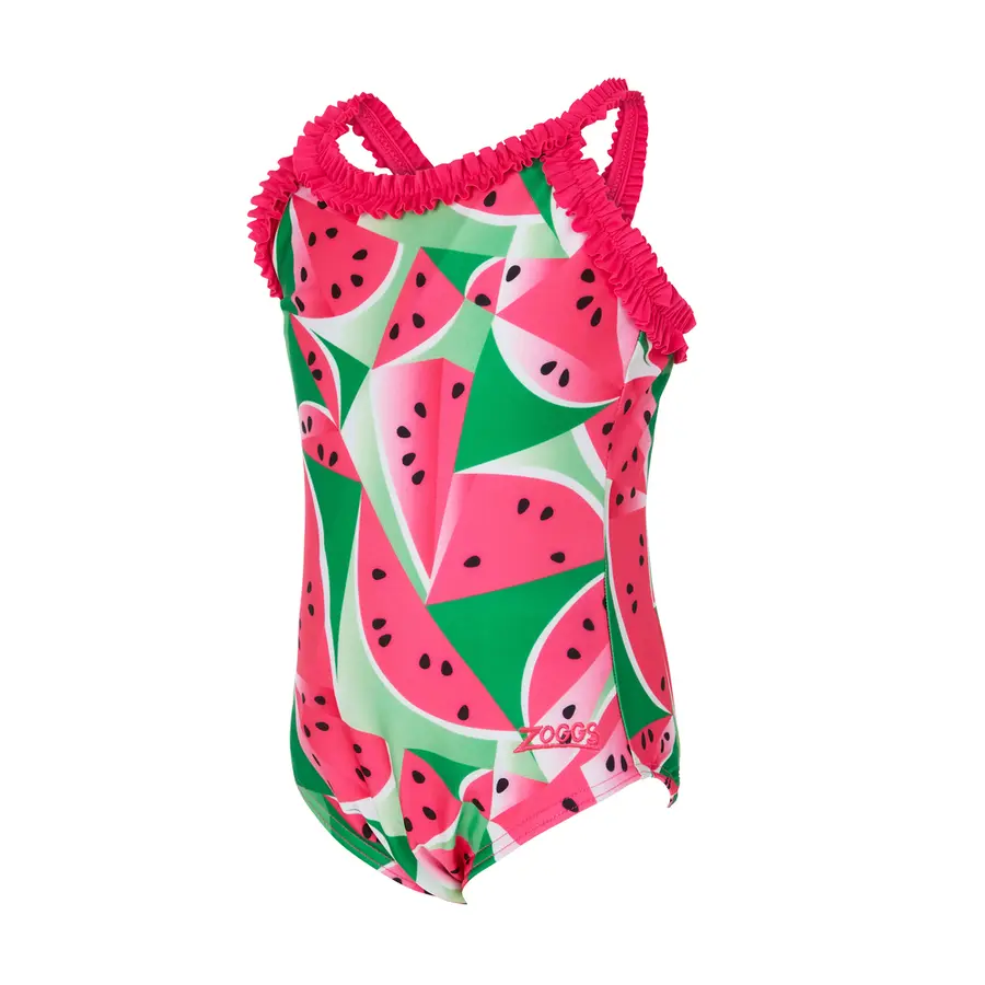 Zoggs | Watermelon Ruffle Uimapuku Pinkki | Crossback | 98 cm 