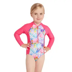 Crazy Clams Paddle Suit Badedrakt 80cm Zoggs | Rosa/Flerfarget | Ecolast