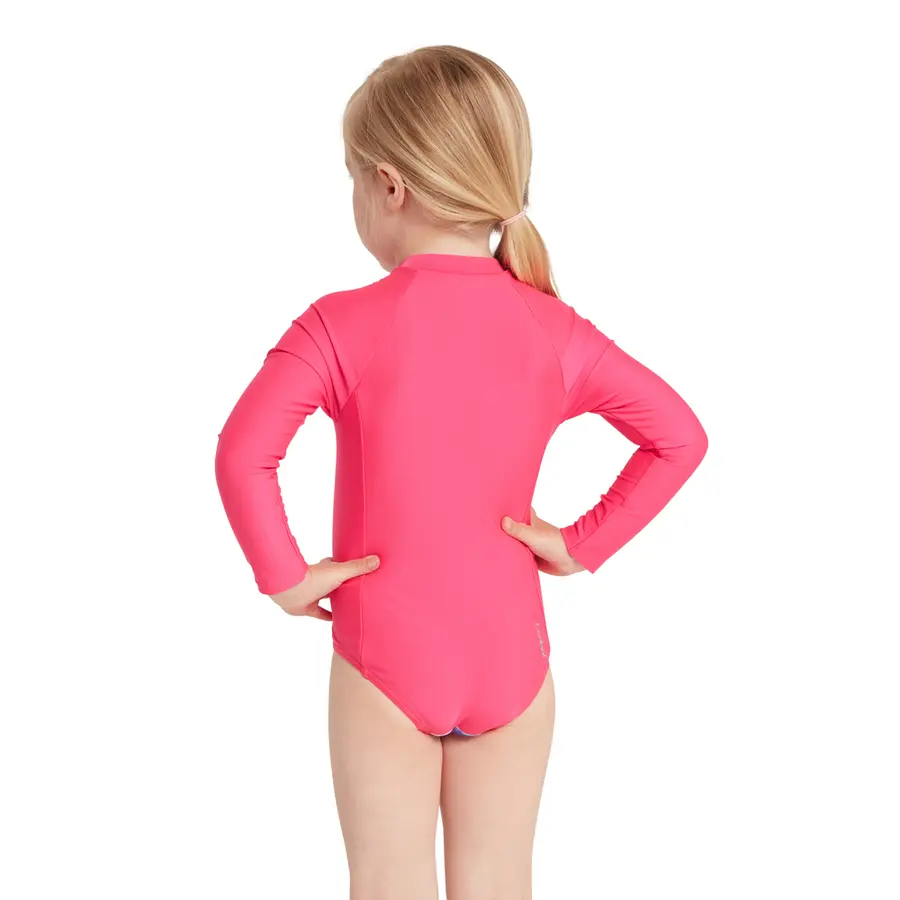 Crazy Clams Paddle Suit Badedrakt 92cm Zoggs | Rosa/Flerfarget | Ecolast 