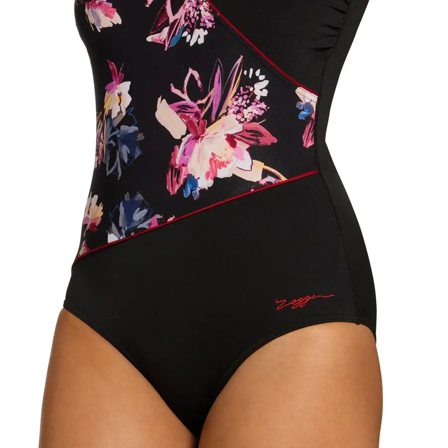 Zoggs | Yuma Wrap Front Uimapuku Musta/Monivärinen | Wrap Front | Koko 50 