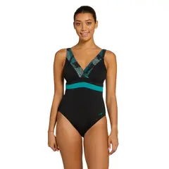 Zoggs | Evergreen Uimapuku Musta/Monivärinen| Square Back | Koko 38