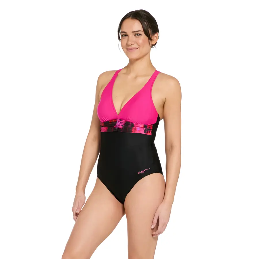 Zoggs | Inferno Panel Uimapuku Monivärinen | Crossback | Koko 34 