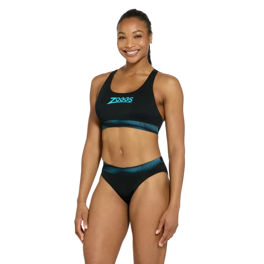 Zoggs | Extender Bikinit Musta/Sininen| Actionback | Koko 42 