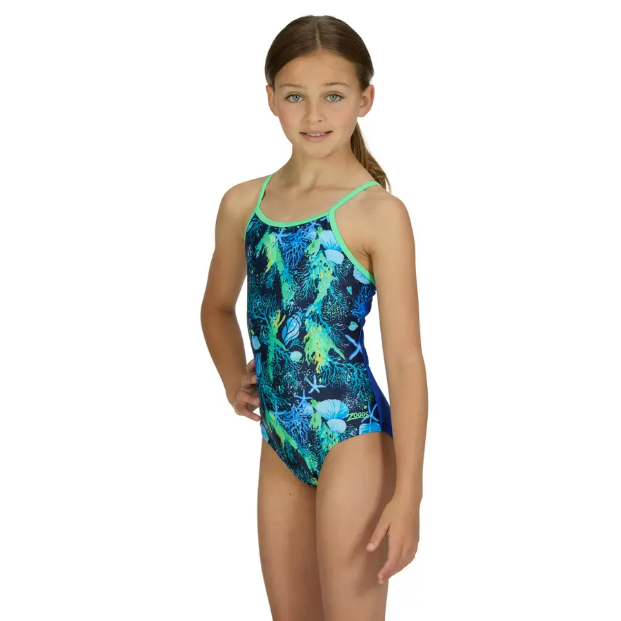 Zoggs | Seaside Uimapuku jr Monivärinen | Yaroomba Floral | Koko 152 