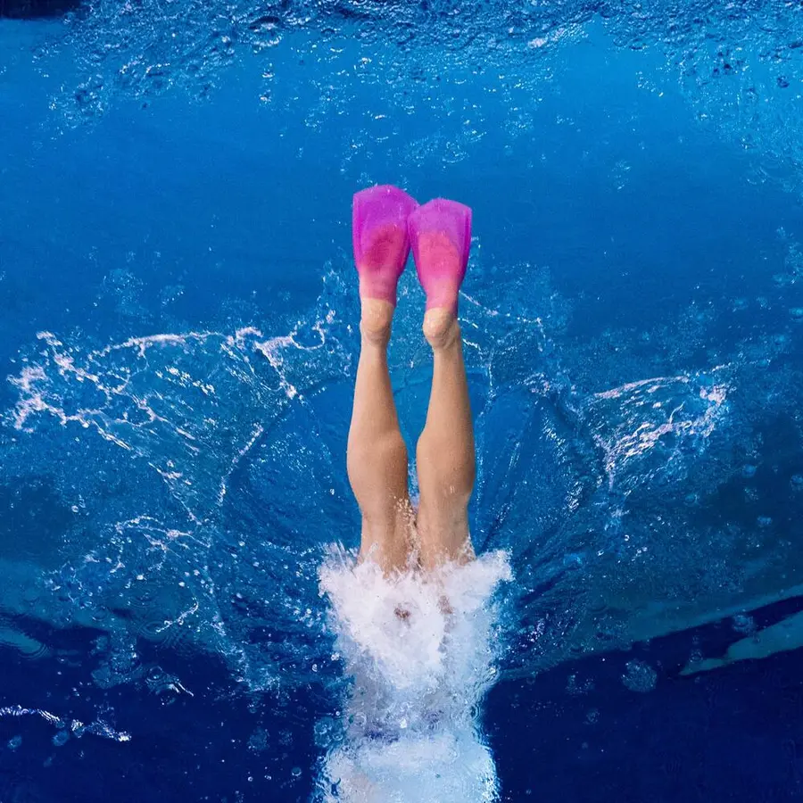 FINIS SlipFin Pro Uintiräpylät S Vaaleanpunainen | Lyhyt lapa 